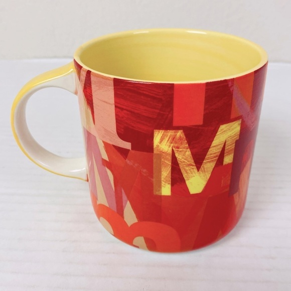Anthropologie Lottie Monogram Mug Letter M 18oz - Picture 2 of 6